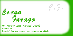csego farago business card